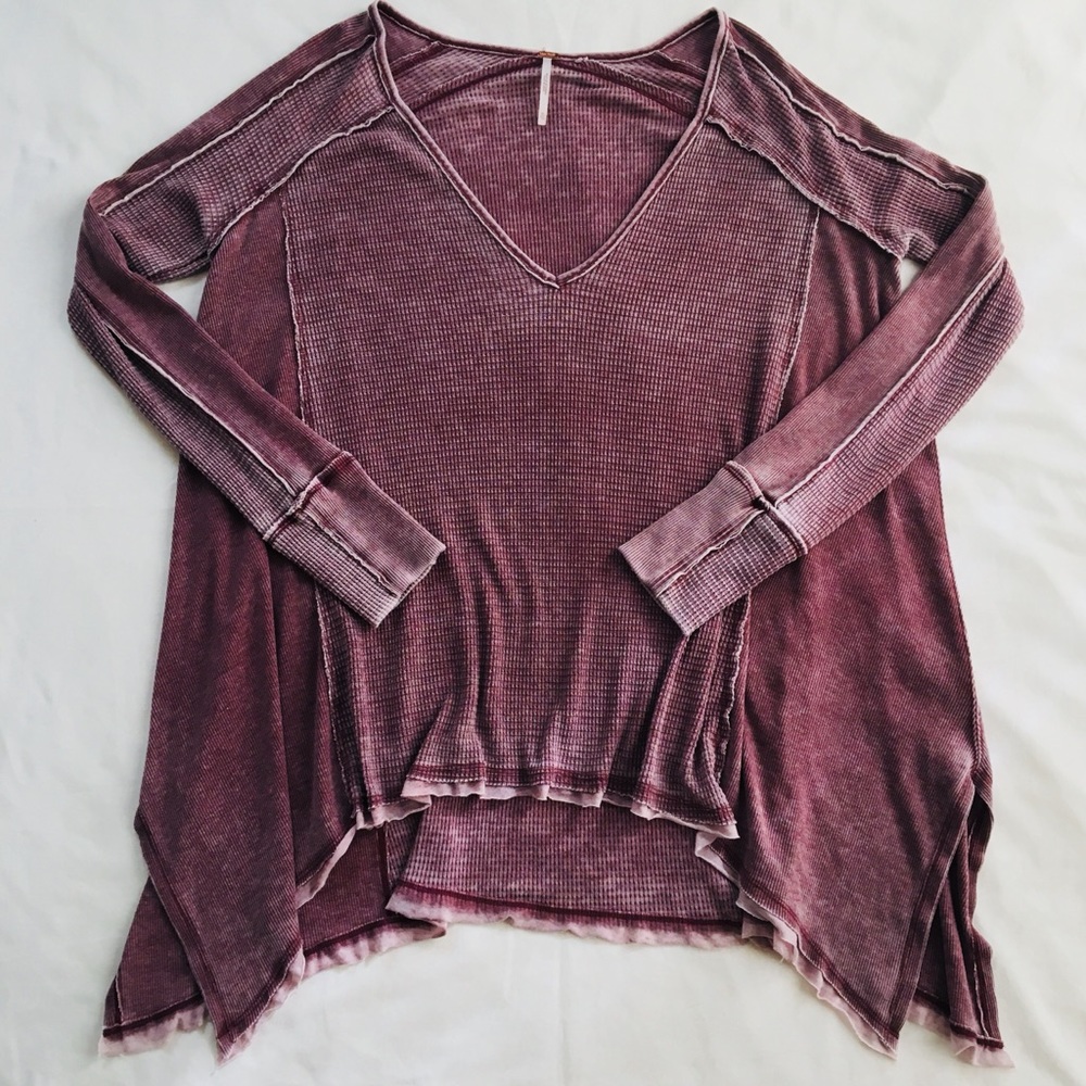 {Free People} Flowy Thermal Knit Top